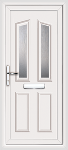 Croydon Elbe white upvc front door